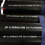 A53 GR.B szénacél varrat nélküli cső